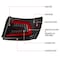 Spec-D Tuning SEDAN LED LIGHT BAR GLOSSY BLACK HOUSING AND CLEAR LENS, 2PK LT-WRX084BKLED-SQ-TM - alternate 5